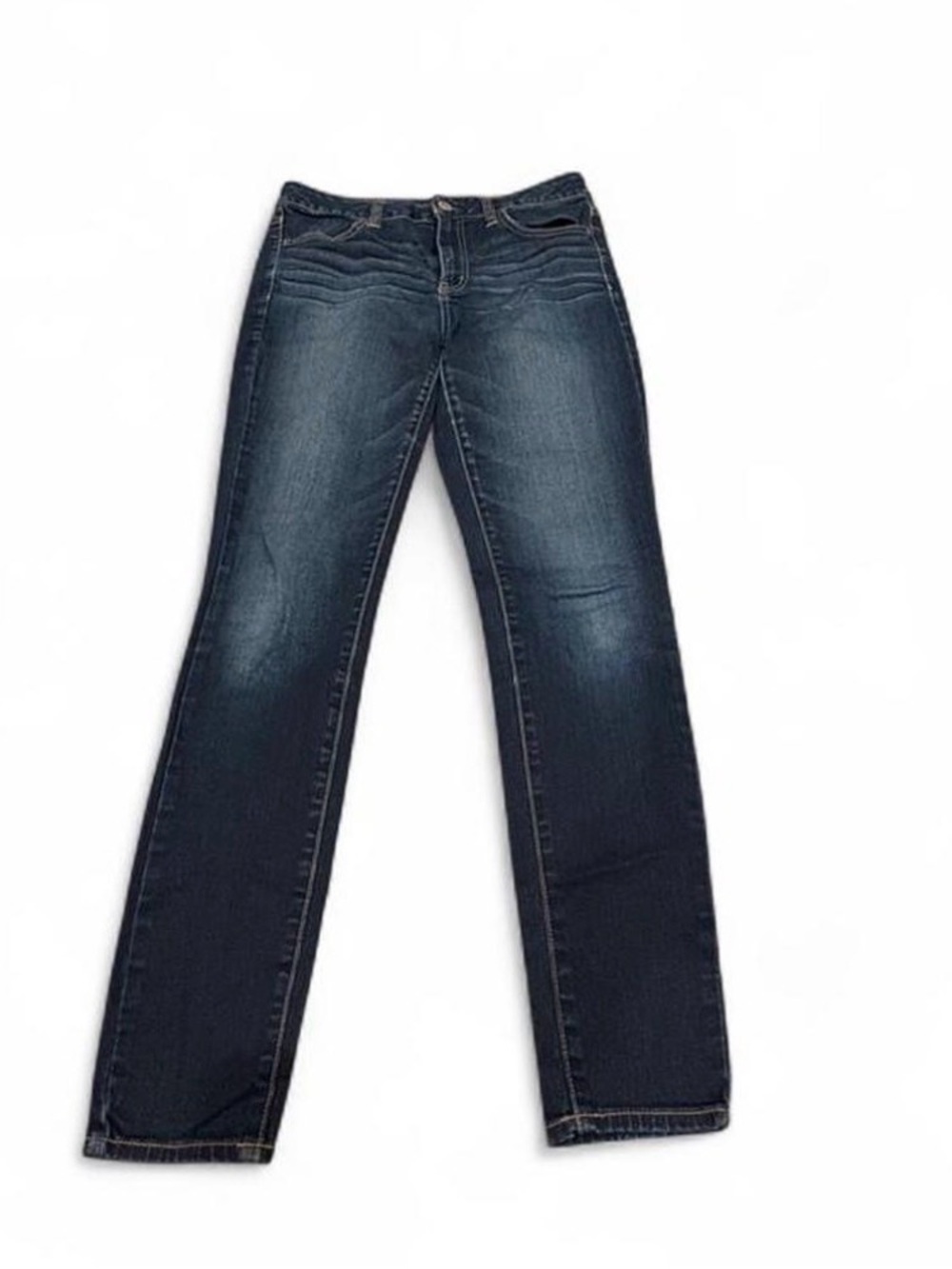 American Eagle Outfitters Women's Dark Blue Straight Leg Jeans